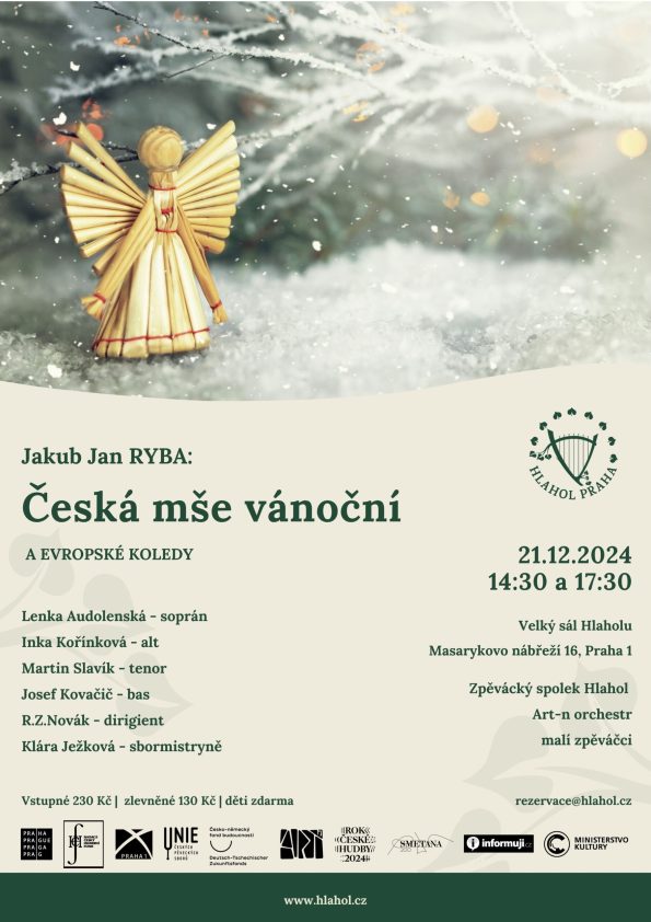 J.J.Ryba: Česká mše vánoční v Hlaholu 21.12.2024